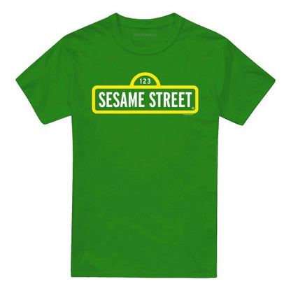 Front - Sesame Street Unisex Adult Logo T-Shirt