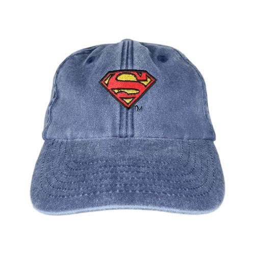 Front - Superman Mens Shield Baseball Cap