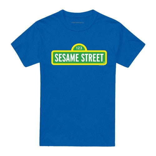 Front - Sesame Street Unisex Adult Logo T-Shirt