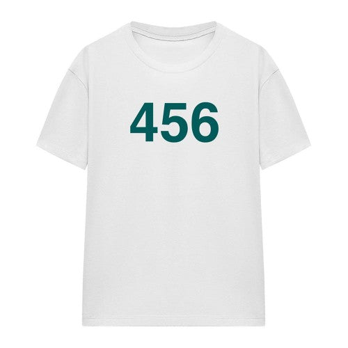Front - Squid Game Womens/Ladies 456 T-Shirt