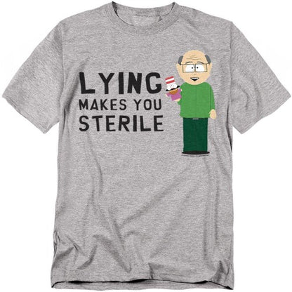 Front - South Park Unisex Adult Lying Makes You Sterile T-Shirt