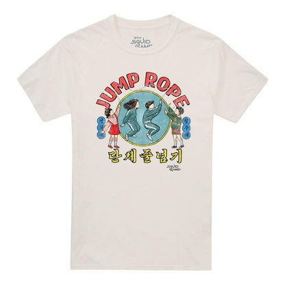 Front - Squid Game Unisex Adult Season Three Jump Rope Vintage T-Shirt