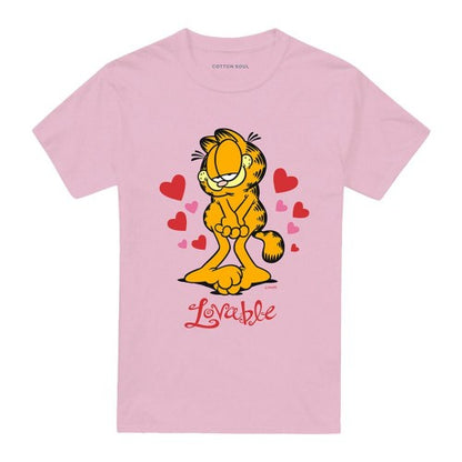 Front - Garfield Unisex Adult Lovable T-Shirt