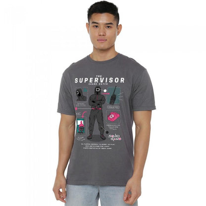 Front - Squid Game Unisex Adult Season Three The Supervisor T-Shirt