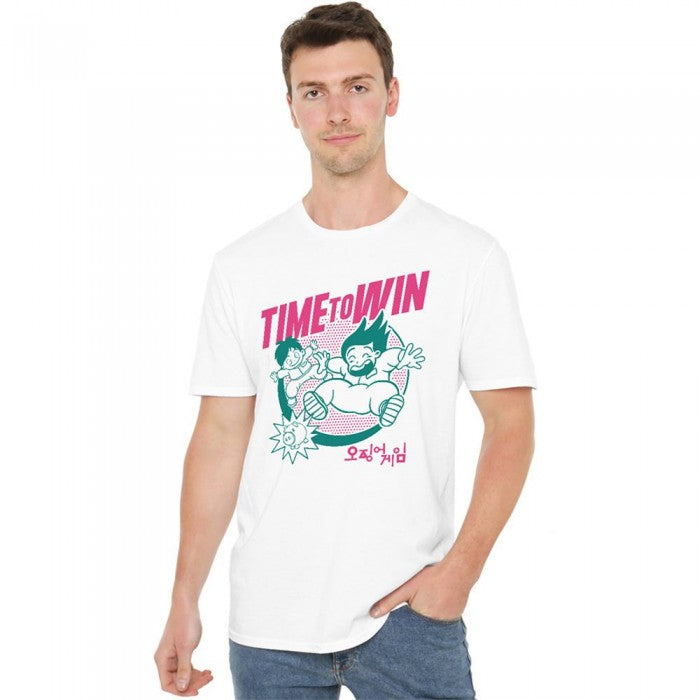 Front - Squid Game Unisex Adult Season Three Time To Win T-Shirt
