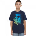 Front - Lilo & Stitch Boys Palm Beach Gradient T-Shirt