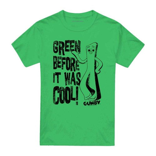 Front - Gumby Unisex Adult Green Before It Was Cool T-Shirt