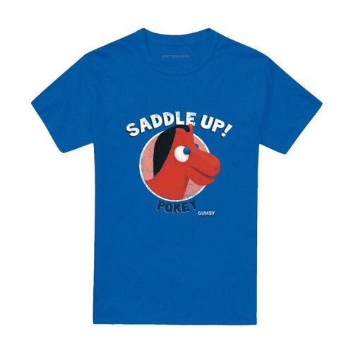 Front - Gumby Unisex Adult Saddle Up T-Shirt