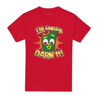 Front - Gumby Unisex Adult Darn It T-Shirt