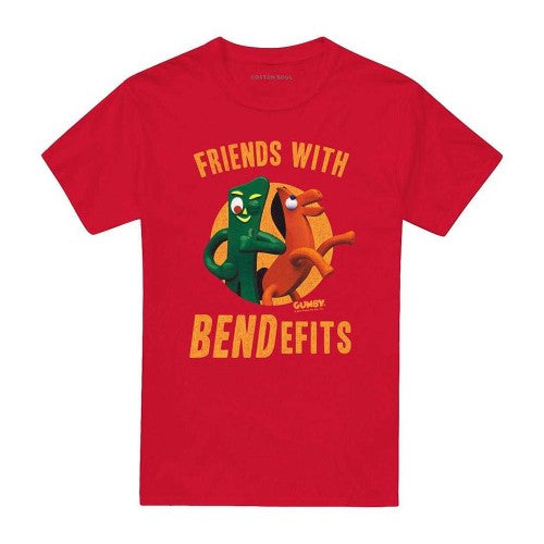 Front - Gumby Unisex Adult Bendefits T-Shirt