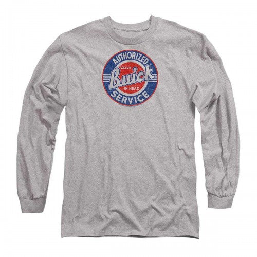 Front - Buick Unisex Adult Authorized Service Long-Sleeved T-Shirt
