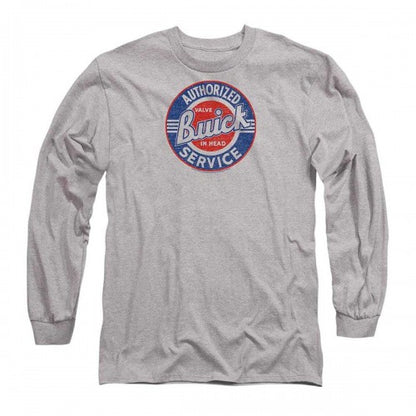 Front - Buick Unisex Adult Authorized Service Long-Sleeved T-Shirt