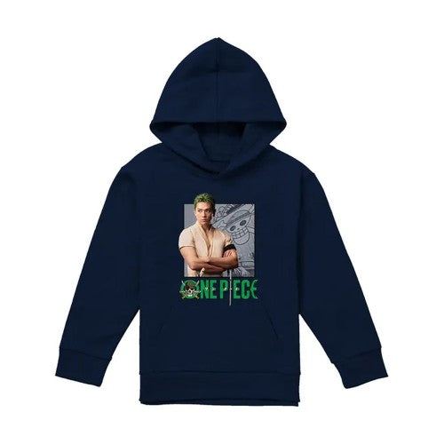 Front - One Piece Live Action Childrens/Kids Roronoa Zoro Hoodie