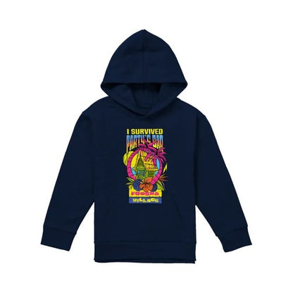 Front - One Piece Childrens/Kids I Survived Party´s Bar Hoodie