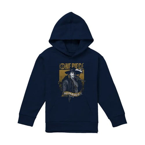 Front - One Piece Childrens/Kids Dracule Mihawk Portrait Hoodie