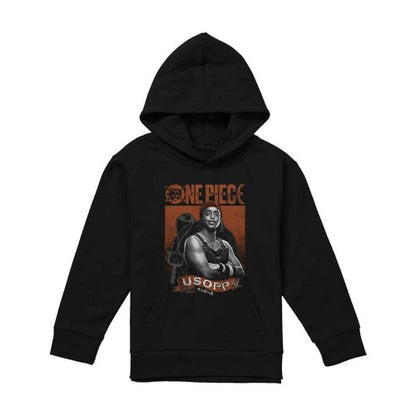 Front - One Piece Live Action Childrens/Kids Usopp Portrait Hoodie