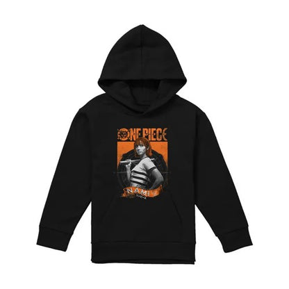 Front - One Piece Live Action Childrens/Kids Nami Portrait Hoodie