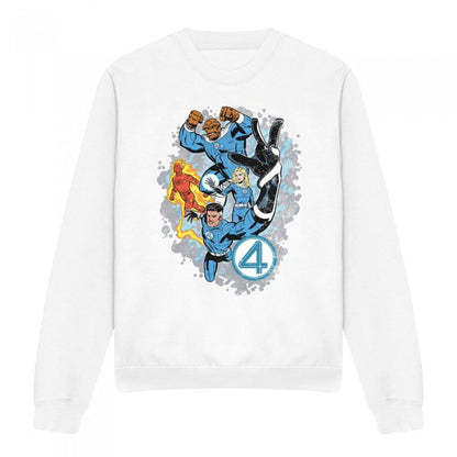 Front - Fantastic Four Unisex Adult The First Family Together Sweatshirt