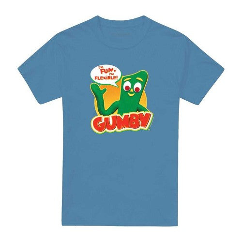 Front - Gumby Unisex Adult Fun & Flexible T-Shirt