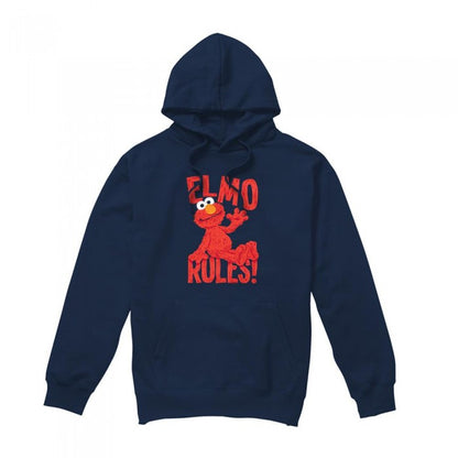 Front - Sesame Street Unisex Adult Rules Elmo Hoodie