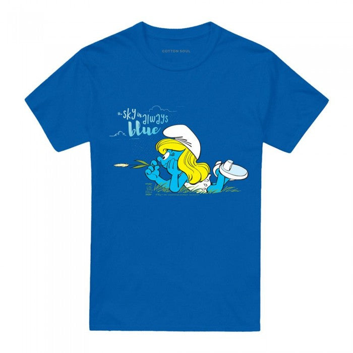 Front - The Smurfs Unisex Adult The Sky Is Always Blue Smurfette T-Shirt