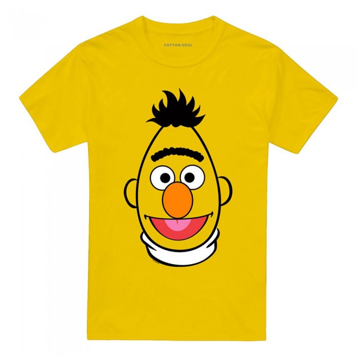 Front - Sesame Street Unisex Adult Bert Full Face T-Shirt