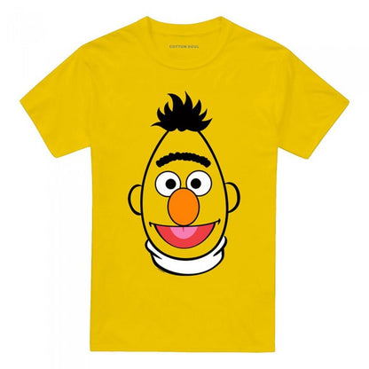 Front - Sesame Street Unisex Adult Bert Full Face T-Shirt