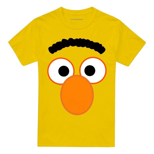 Front - Sesame Street Unisex Adult Bert Eyes T-Shirt