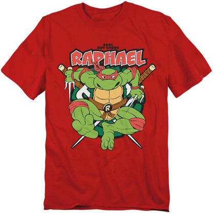 Front - TMNT Unisex Adult Cool But Crude Raphael T-Shirt