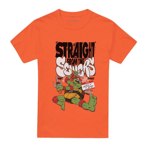 Front - TMNT Unisex Adult Mutant Mayhem Raph Sewers T-Shirt