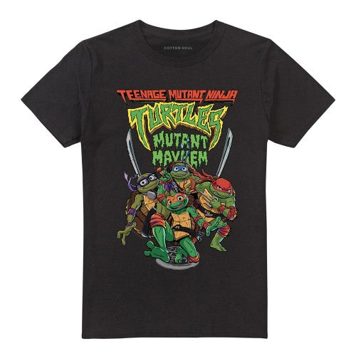 Front - TMNT Unisex Adult Mutant Mayhem Group T-Shirt