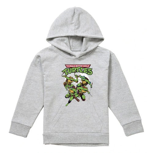 Front - TMNT Childrens/Kids Midnight Group Pullover Hoodie