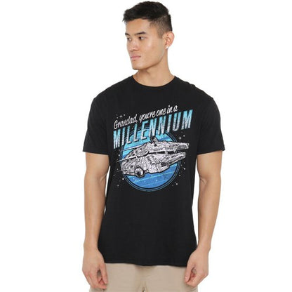 Front - Star Wars Unisex Adult Grandad One In A Millennium T-Shirt