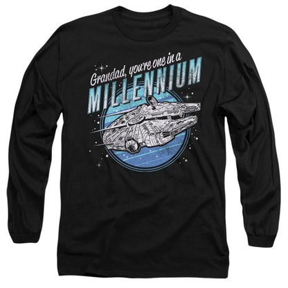 Front - Star Wars Mens Grandad One In A Millennium Long-Sleeved T-Shirt