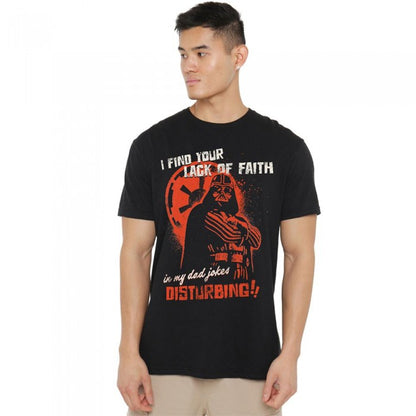 Front - Star Wars Unisex Adult Dad Jokes Disturbing Darth Vader T-Shirt