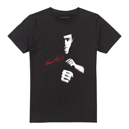Front - Bruce Lee Unisex Adult The Dragon Awaits T-Shirt