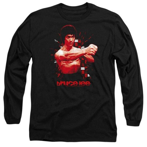 Front - Bruce Lee Unisex Adult The Shattering Fist Long-Sleeved T-Shirt