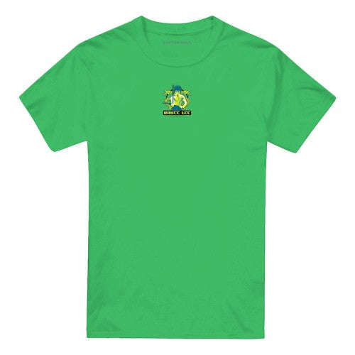 Front - Bruce Lee Unisex Adult Double Dragons T-Shirt