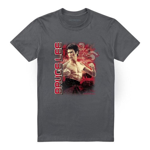 Front - Bruce Lee Unisex Adult Fury T-Shirt