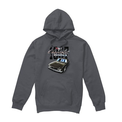 Front - Chevrolet Unisex Adult Classic Camaro Heather Hoodie