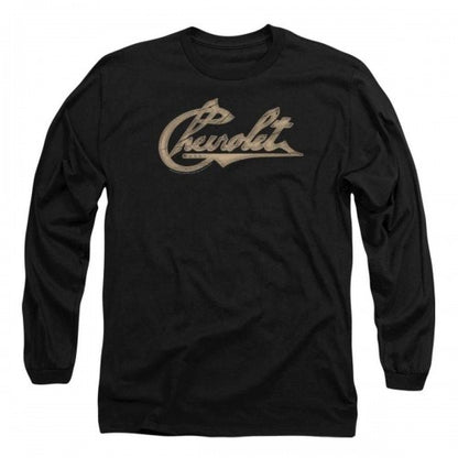 Front - Chevrolet Unisex Adult Script Graphic Logo T-Shirt