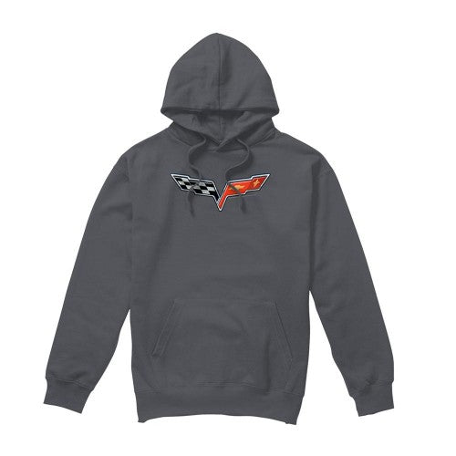 Front - Chevrolet Unisex Adult The Vette Medallion Hoodie