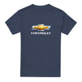 Front - Chevrolet Unisex Adult Bowtie Stacked T-Shirt