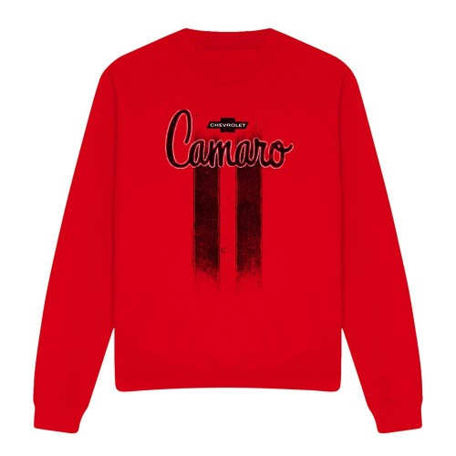 Front - Chevrolet Unisex Adult Camaro Stripes Sweatshirt