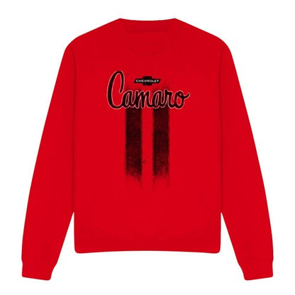 Front - Chevrolet Unisex Adult Camaro Stripes Sweatshirt