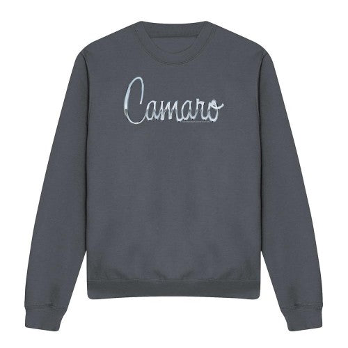 Front - Chevrolet Unisex Adult Classic Camaro Metal Sweatshirt