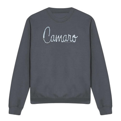 Front - Chevrolet Unisex Adult Classic Camaro Metal Sweatshirt