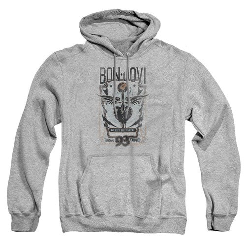 Front - Bon Jovi Unisex Adult Keep The Faith Heather Hoodie