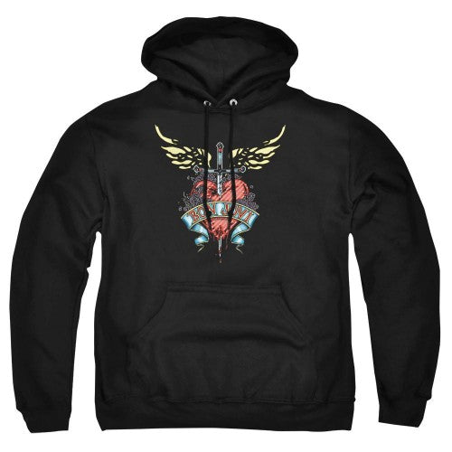 Front - Bon Jovi Unisex Adult Daggered Hoodie
