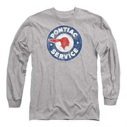 Front - Pontiac Unisex Adult Service Vintage Long-Sleeved T-Shirt
